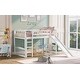 preview thumbnail 24 of 22, Twin Size Loft Bed With Slide and Ladder And Solid Construction For Bedroom,Dorm,Kids