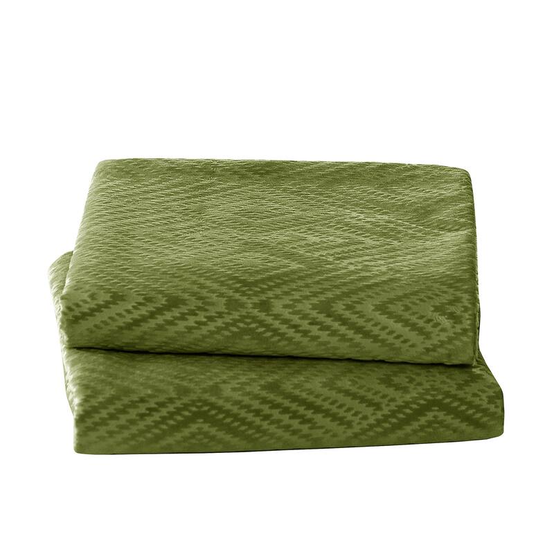 Tonopah Ikat Velvet Throw Pillow Cover Set, NO INSERT