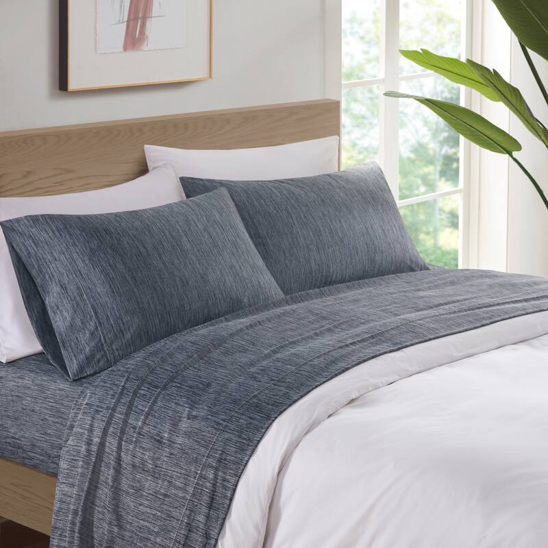 Intelligent Design Comfort Cool Jersey Knit Nylon Blend Sheet Set