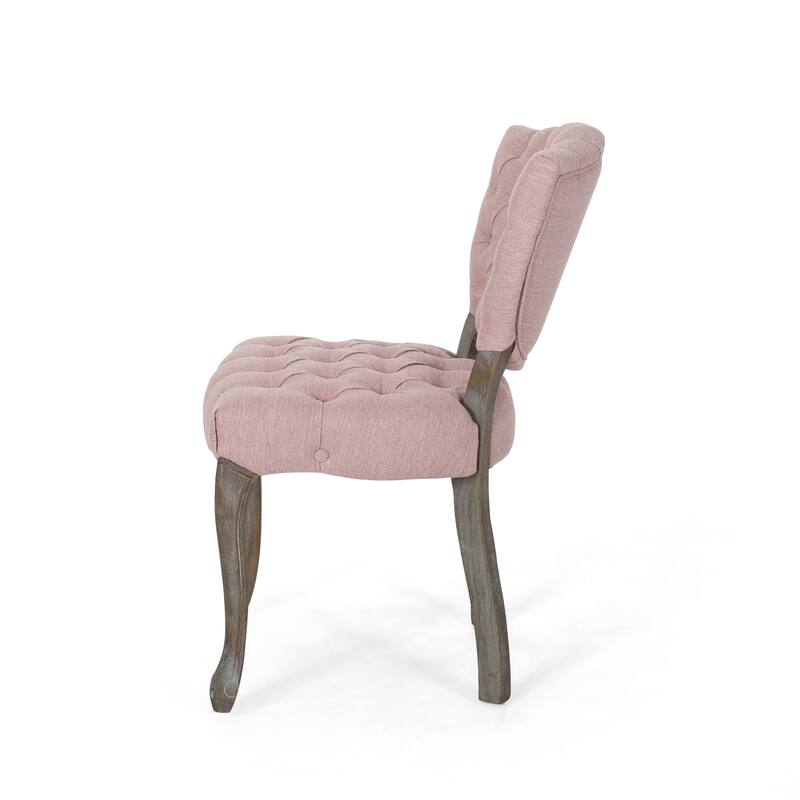 Crosswind Diamond Stitch Fabric Dining Chair by Christopher Knight Home