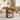 Farmhouse Round Kitchen Dining Table for 4 with Solid Wood Base