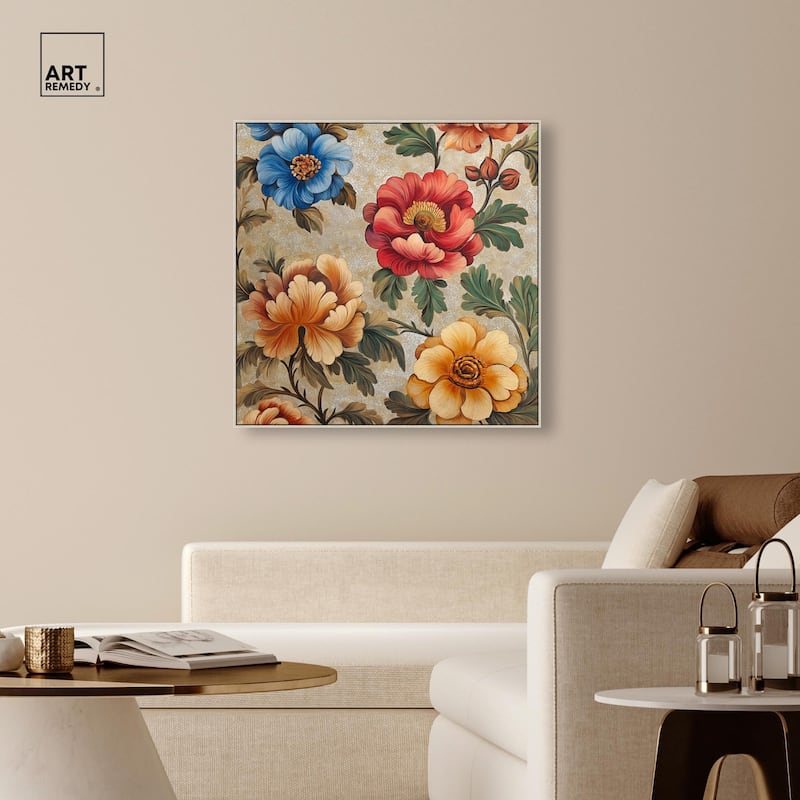 Golden Gardenia I Canvas by Art Remedy