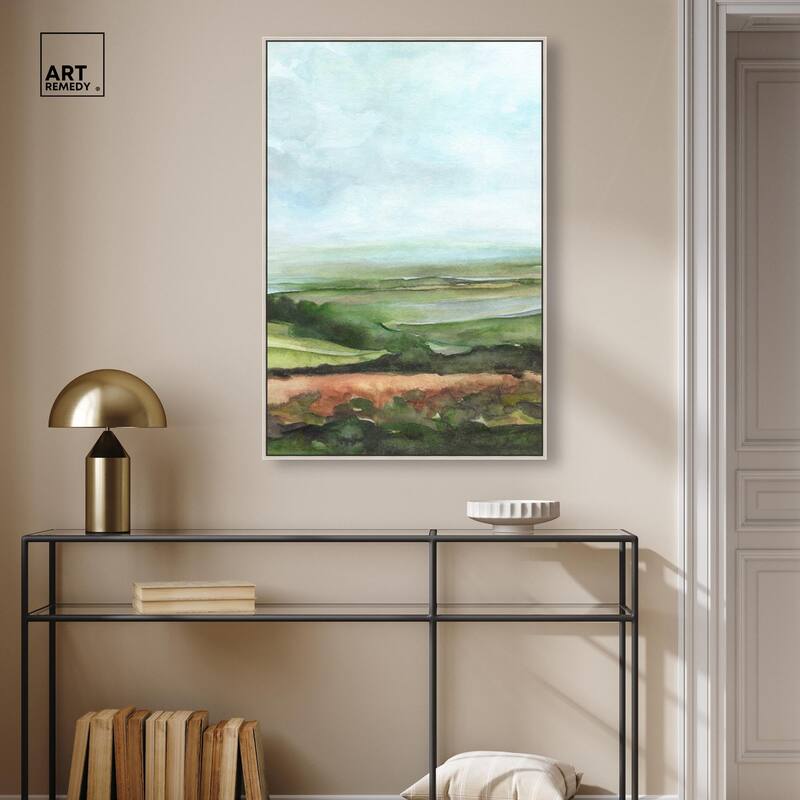 Watercolor Horizon Canvas by Art Remedy