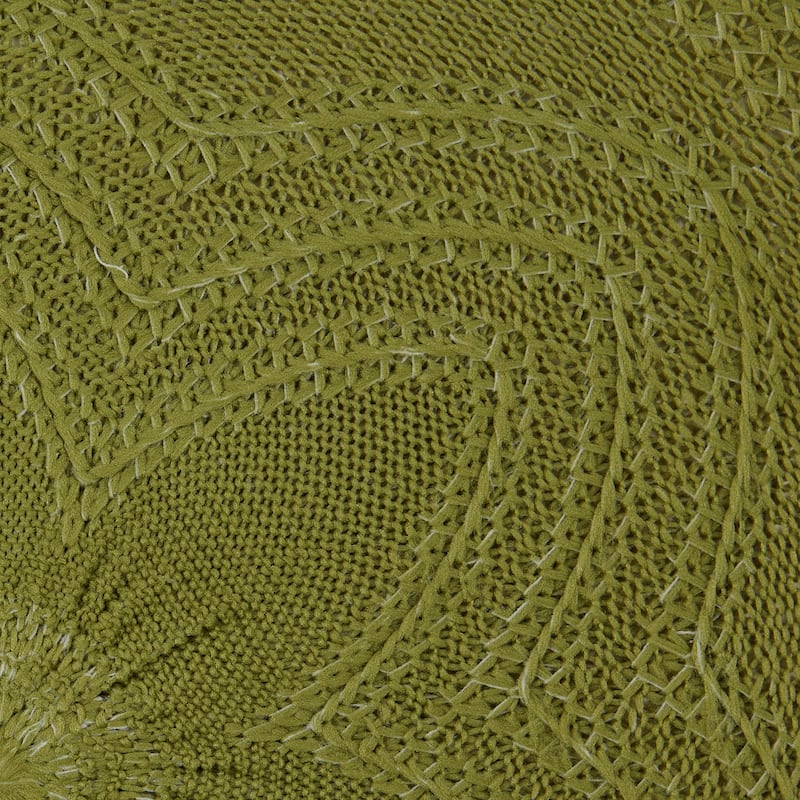 DII Honey Gold Floral Woven Round Placemat (Set of 6)