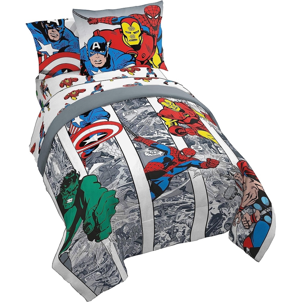 Jay Franco & Sons Jay Franco Marvel Spidey and His Amazing Friends Team  Spidey Twin Size Sheet Set - 3 Piece Set Super Soft and cozy KidAs Bedding