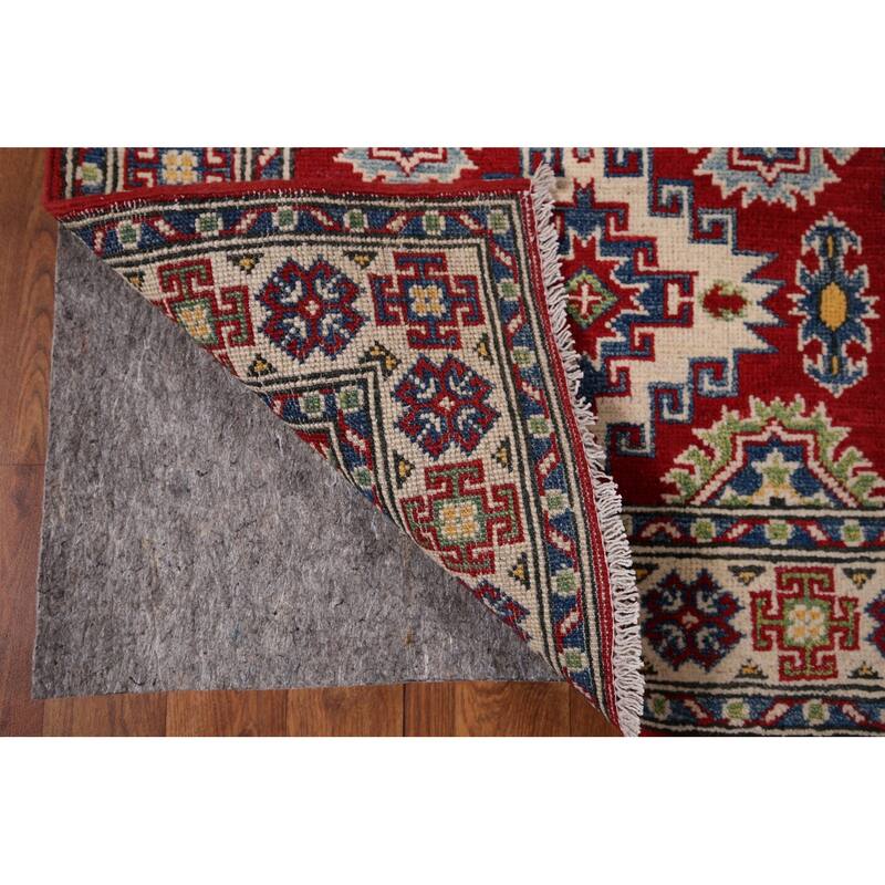 Kazak Oriental Rug Hand-Knotted Wool Carpet - 2'7" x 19'3"