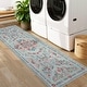 preview thumbnail 25 of 38, Garvee Vintage Mandala Floral Print Area Rug 2'x6' - Green Grey