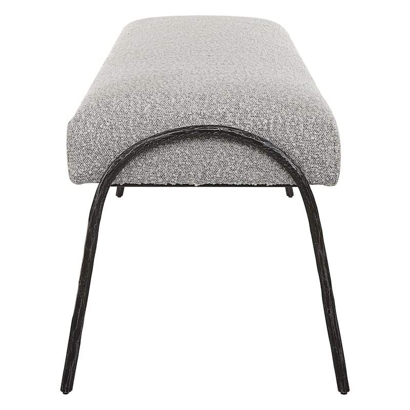 Uttermost Jacobsen Modern Gray Bench - 56"W X 20"H X 19"D