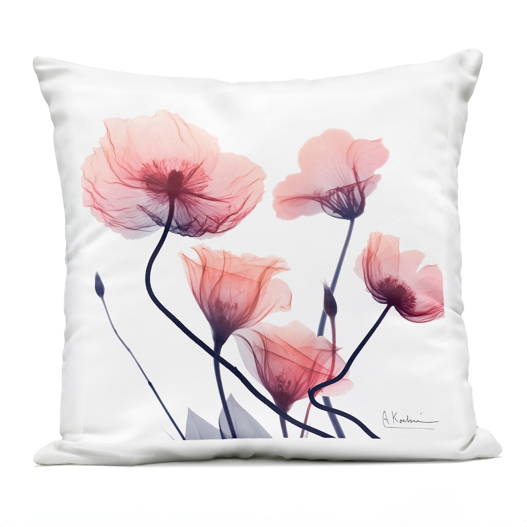 Stupell Pink Chic Budding Flowers Printed Outdoor Throw Pillow Design by Albert Koetsier