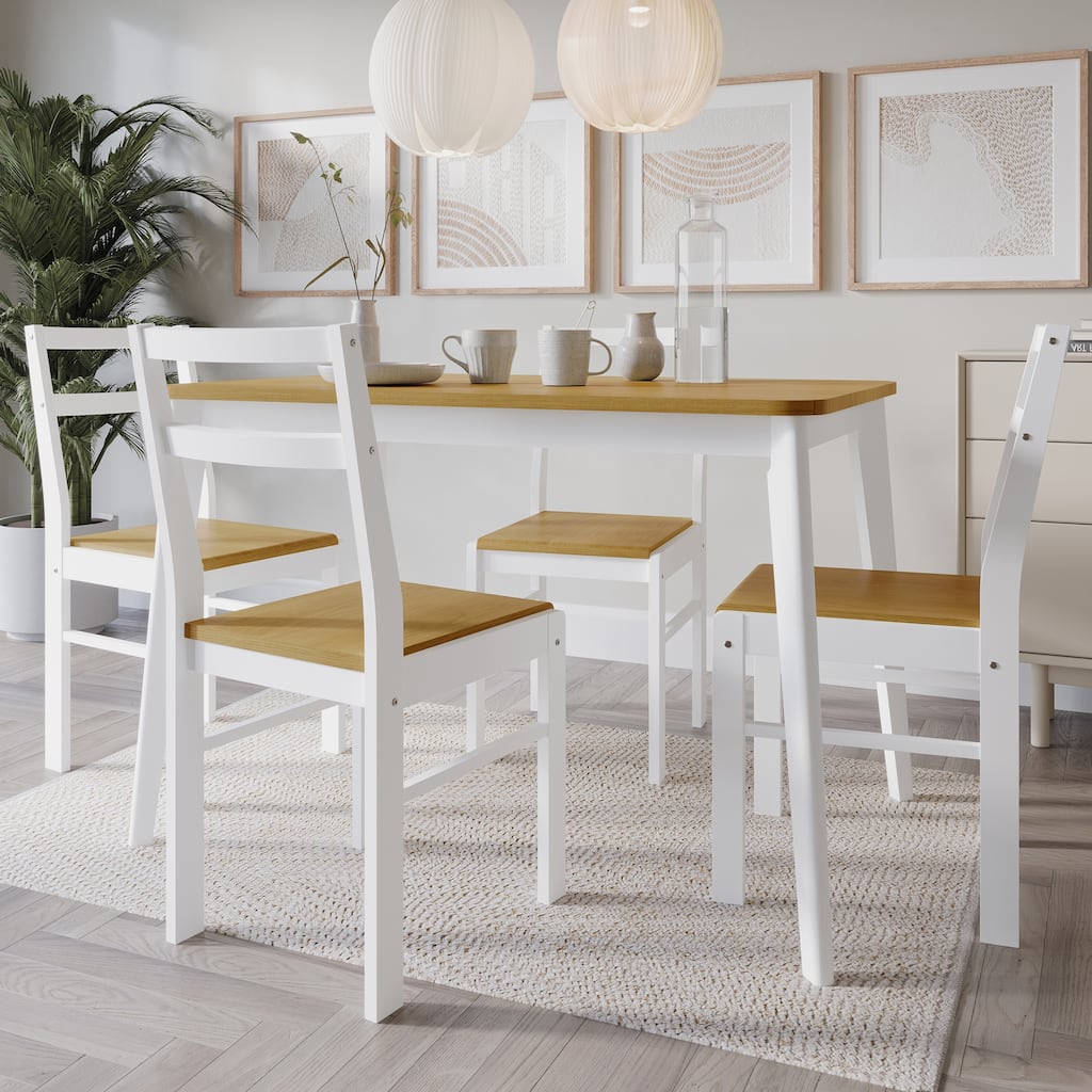 CraftPorch Classic Two-tone 5-piece Dining Set