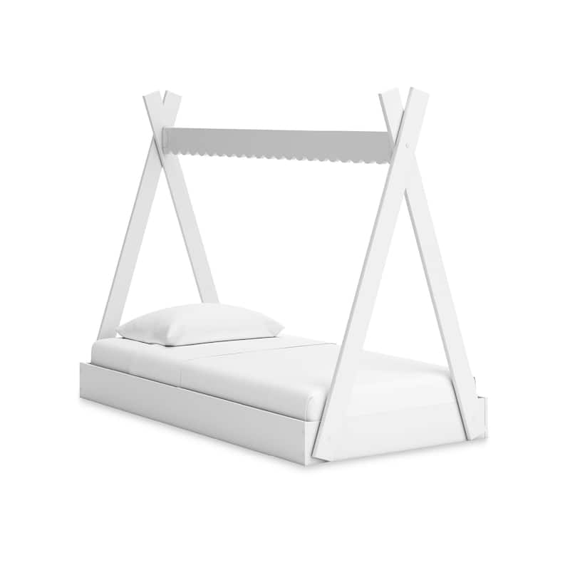 Signature Design by Ashley Hallityn White Twin Tent Bed