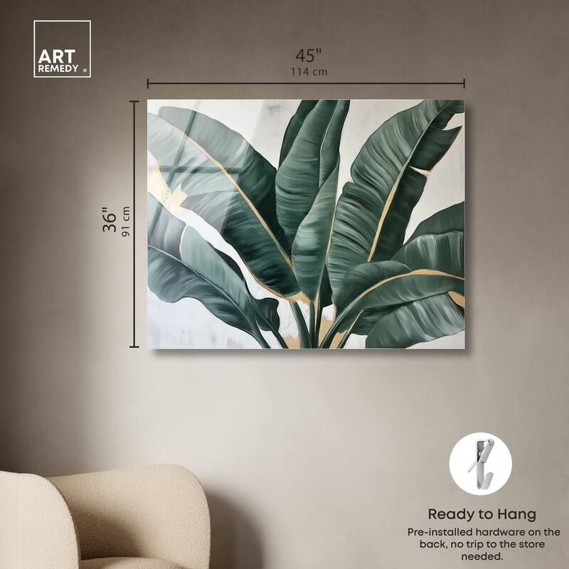 Jungle Jewel Jade II Acrylic by Art Remedy, Ready to Hang
