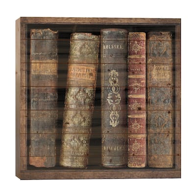 In The Library II Print On Wood by Russell Brennan - Multi-Color