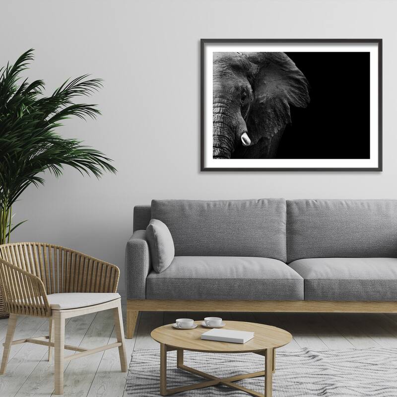 "Elephant" Framed Print Wall Art by WildPhotoArt