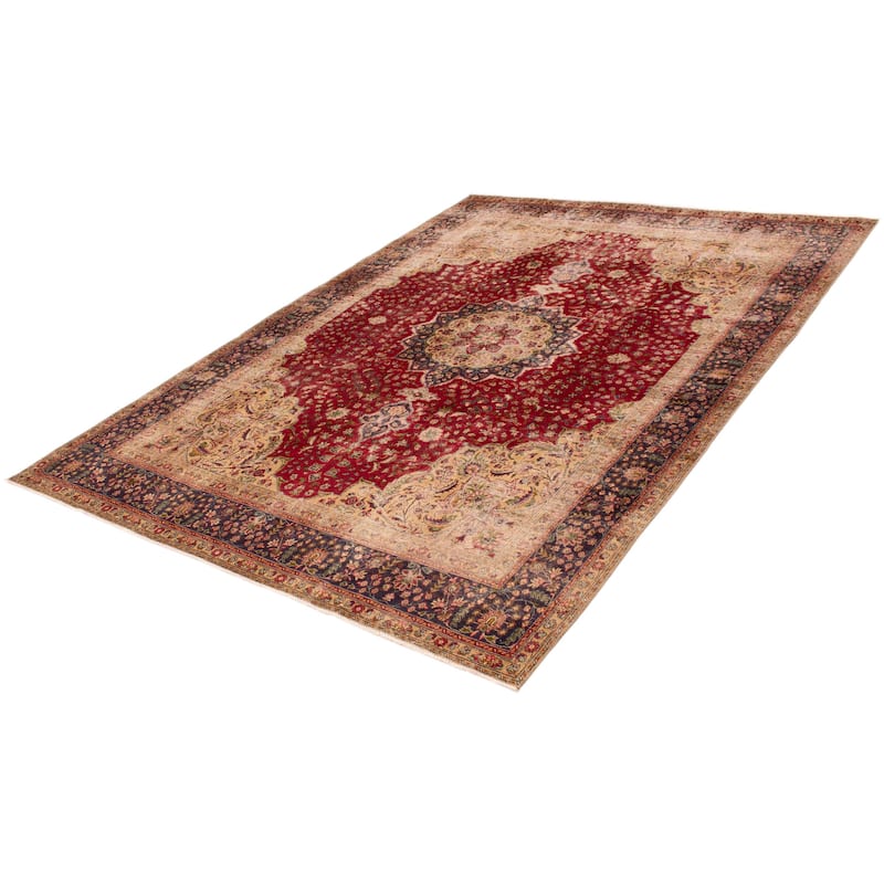 ECARPETGALLERY Hand-knotted Antalya Vintage Red Wool Rug - 9'5 x 12'8