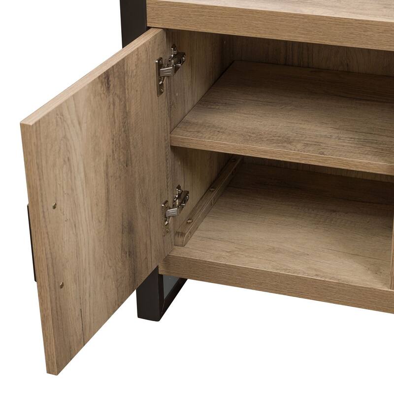 Sun Valley Sandstone 64 Inch TV Console Faux Metal