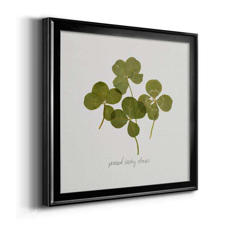 Pressed Clover I-Premium Framed Canvas - Ready to Hang