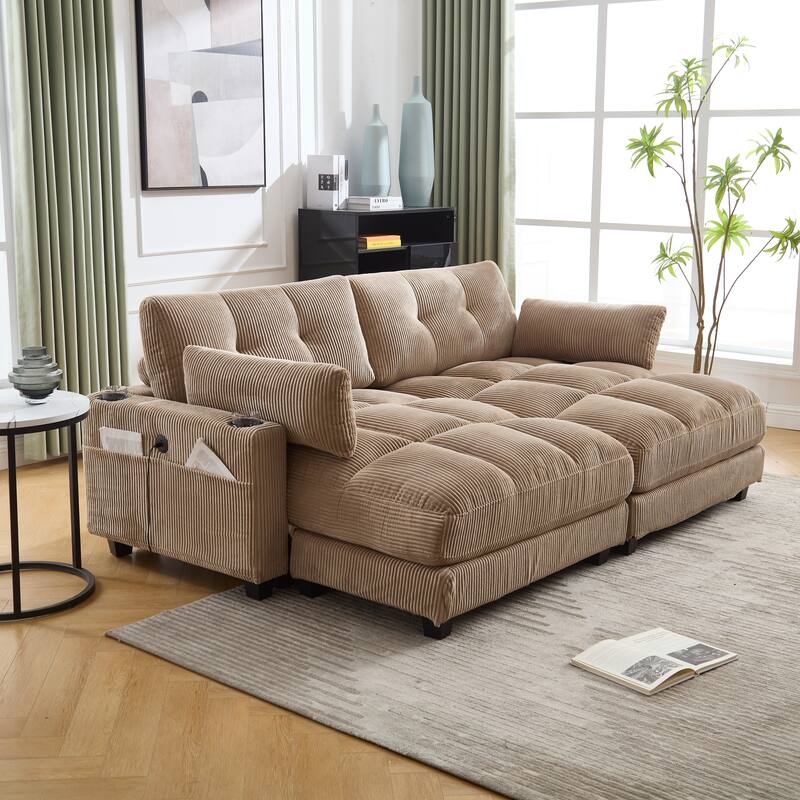 Sleeper Sofa Couch Bed,Oversized Chaise Lounge Chair Cozy Cloud Couch