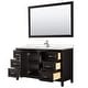 preview thumbnail 17 of 71, Daria 60 Inch Single Vanity, Cultured Marble Top, 58 Inch Mirror