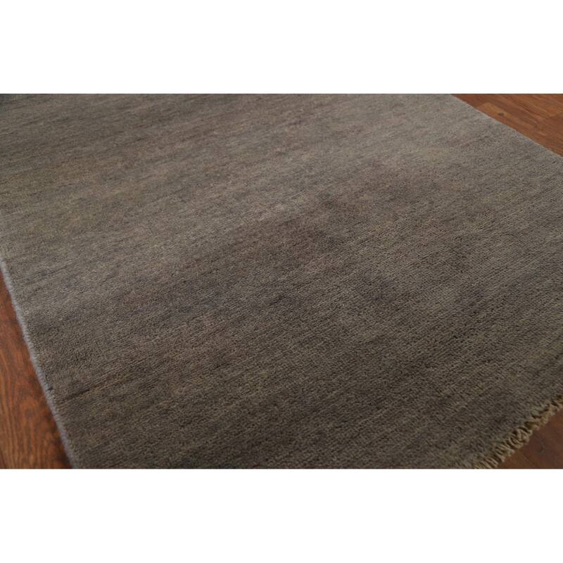 Gabbeh Modern Foyer Rug Hand-Knotted Accent Wool Carpet - 2'8"x 4'0"