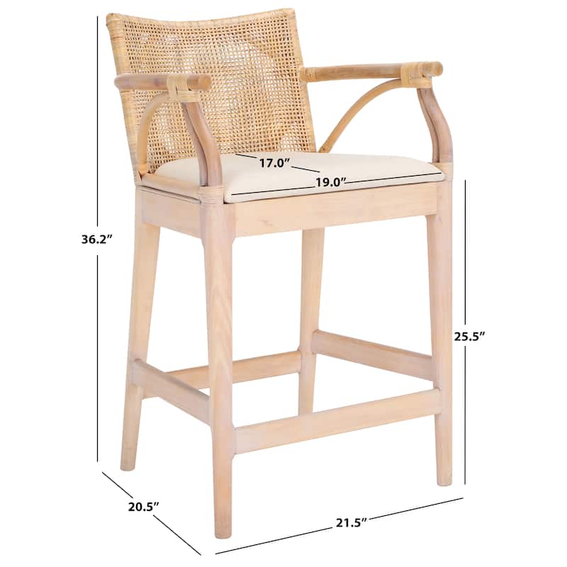 SAFAVIEH Gianni 26-inch Counter Stool - 22"W x 21"D x 36"H