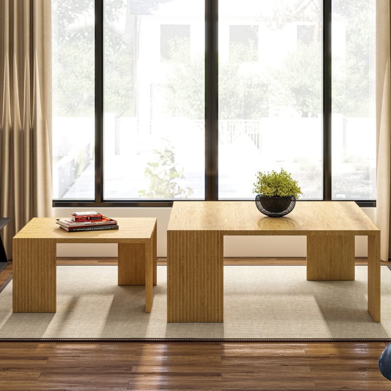 Square Solid Wood Coffee Table