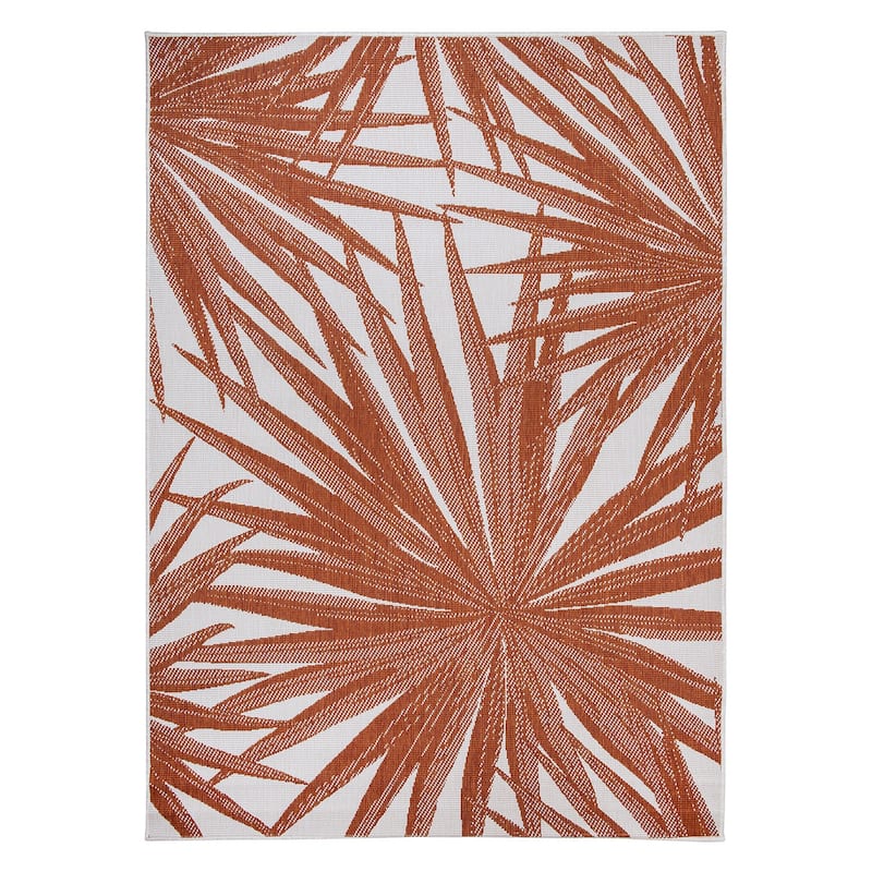 World Rug Gallery Tropical Nature Inspired Indoor/Outdoor Area Rug