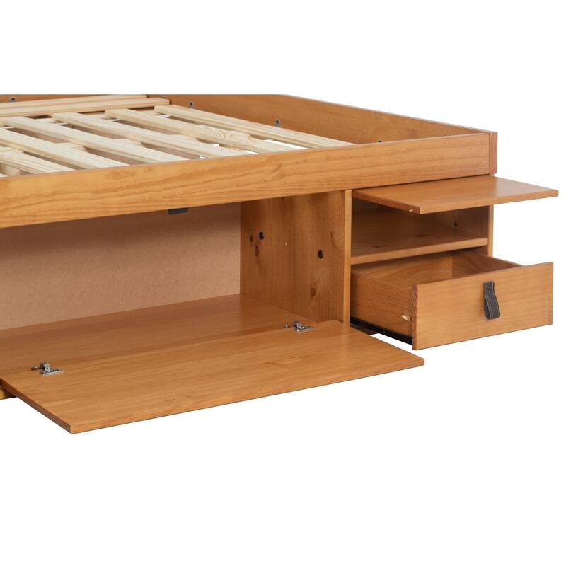 Copper Grove Rivne Storage Platform Bed with Drawers and Shelves