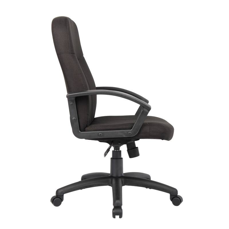 Boss Mid Back Fabric Managers Chair In Black