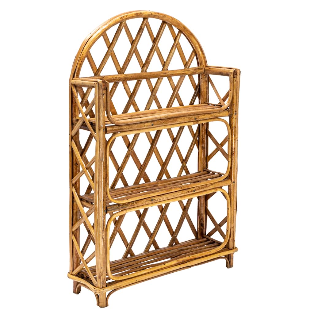 Rattan Wall Shelf with 3 Shelves