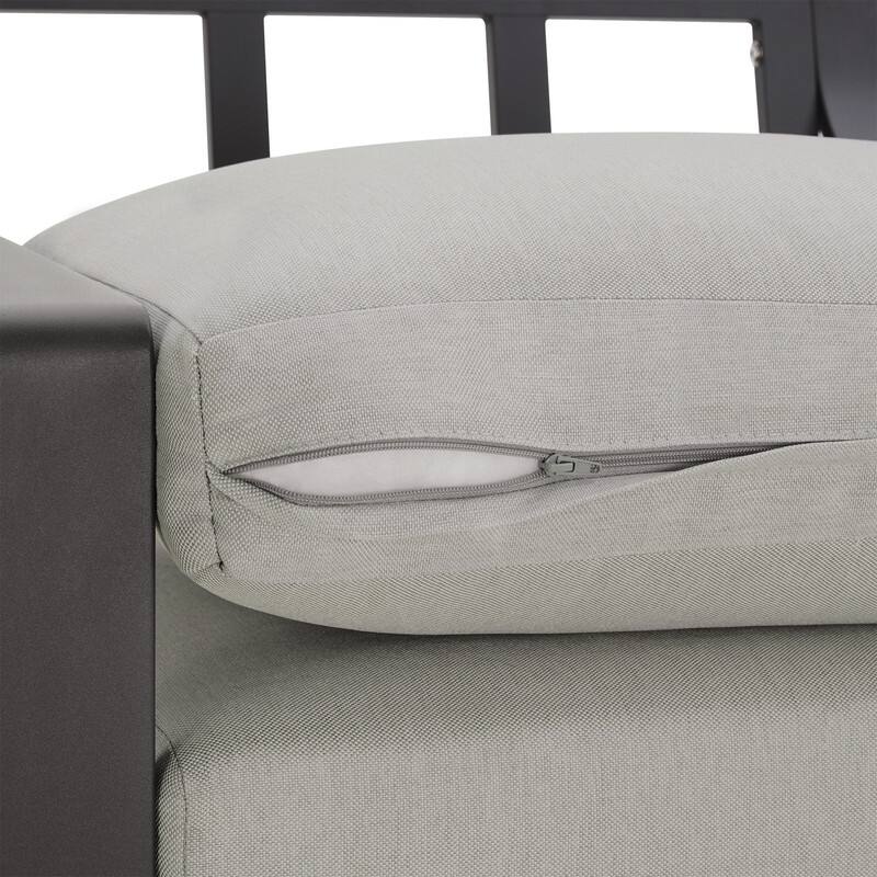 Spruce & Spring Outdoor Patio Furniture Set Aluminum Sofa Accent Chair