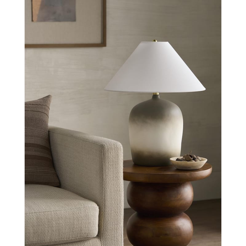 Livabliss Otahu Traditional Accent Table Lamp - 20"H x 17"W x 17"D - Grey
