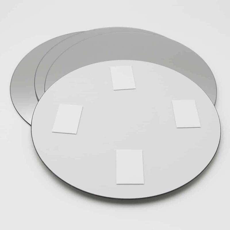 Small Decorative Wall Self Adhesive Shaped Mirrors - Set of 4