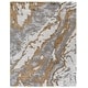preview thumbnail 76 of 84, SAFAVIEH Horizon Shag Mukades Abstract 2.5-inch Thick Rug 10' x 14' - Grey/Gold - Rectangle