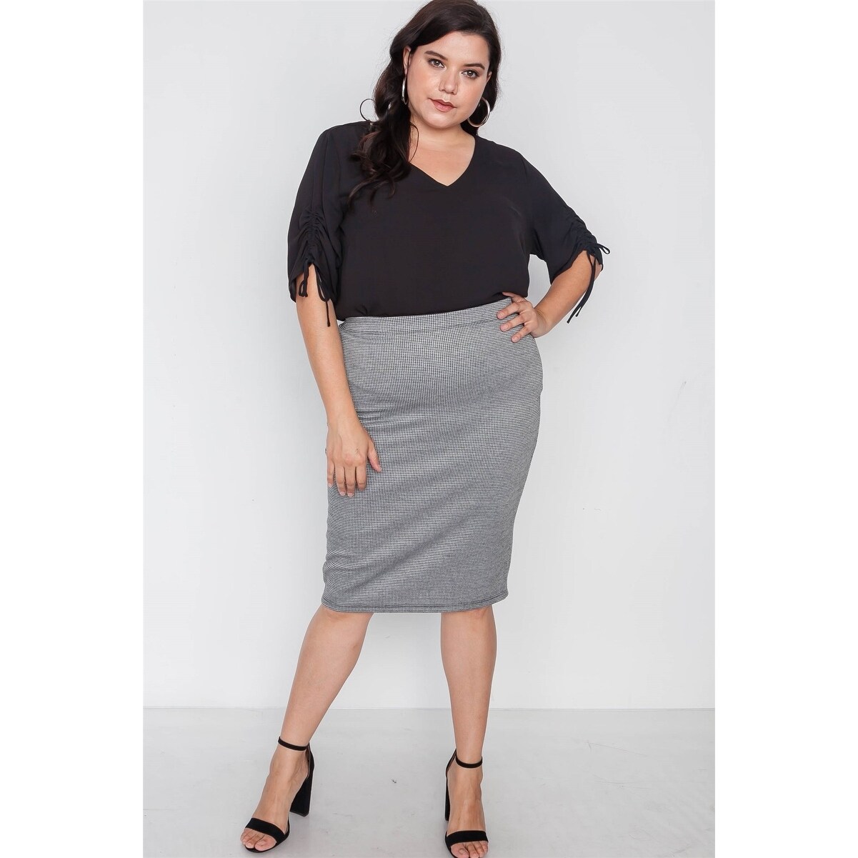 white pencil skirt plus size