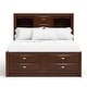 preview thumbnail 13 of 40, Furniture of America Brent 6-Piece Wood Platform Bedroom Set with Drawers and Bookcase Headboard