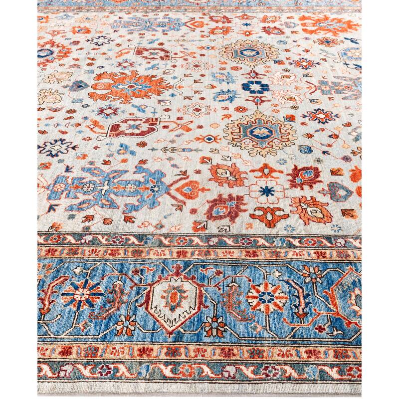 Serapi One-of-a-Kind Hand-Knotted Area Rug - Gray - 8' 11" x 11' 9"