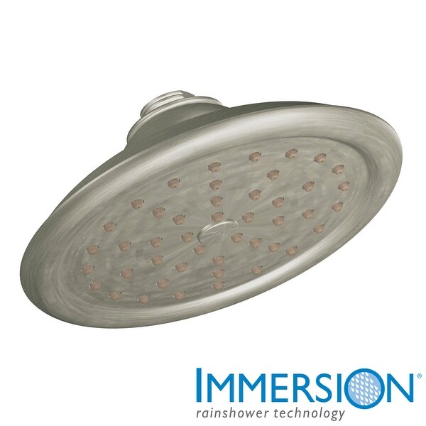 Moen S6310 2.5 GPM Single Function Rain Shower Head with Immersion Technology