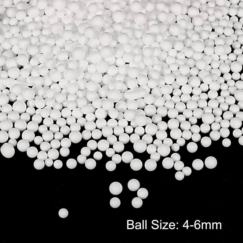 Foam Beads Foam Balls for DIY Craft Decoration, 1 Pack Approx 4000pcs - White - 4-6mm