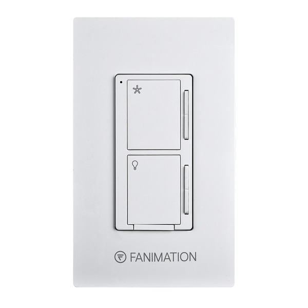 Wall Control - Fan 3 Speeds and Dimming Light - White. Opens flyout.