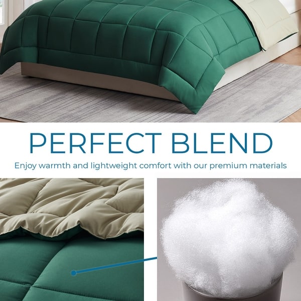 Nestl All Season Alternative Down Lightweight Reversible Comforter Set
