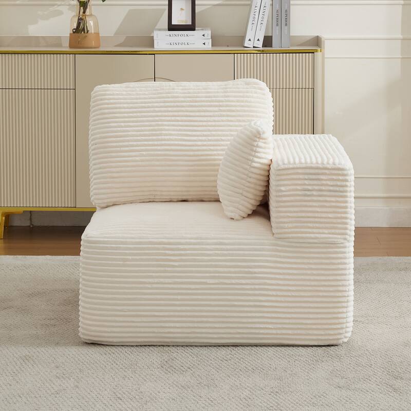 Oversized Chaise Lounge Sofa with Pillows