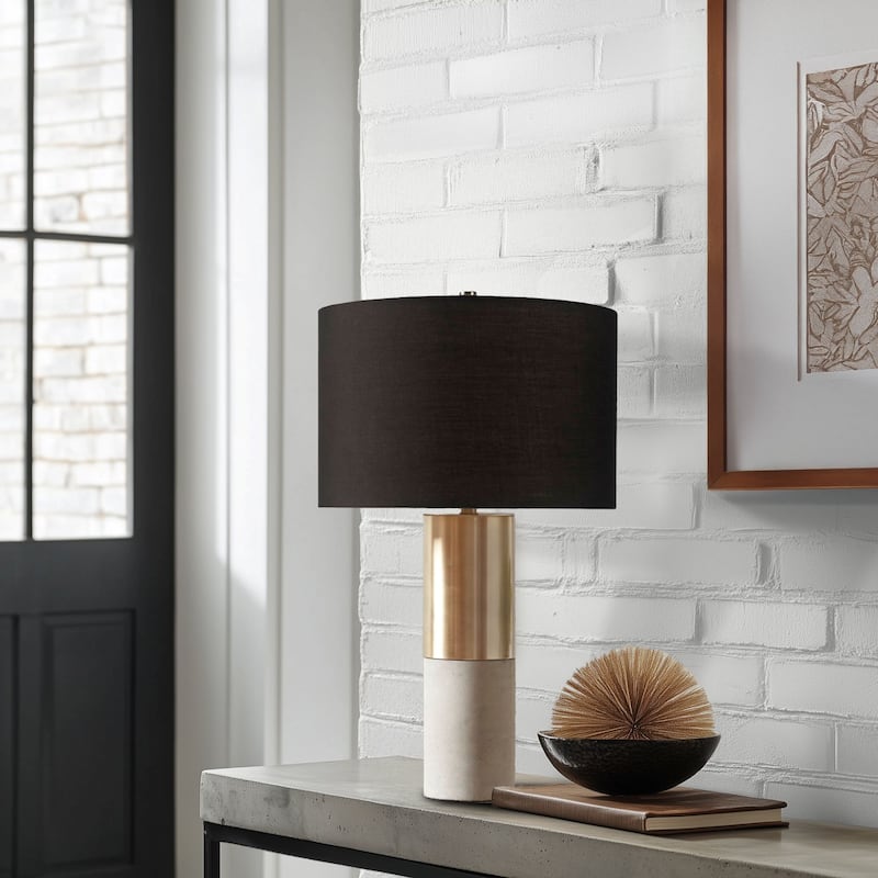 INK+IVY Fulton Metal and Concrete Table Lamp