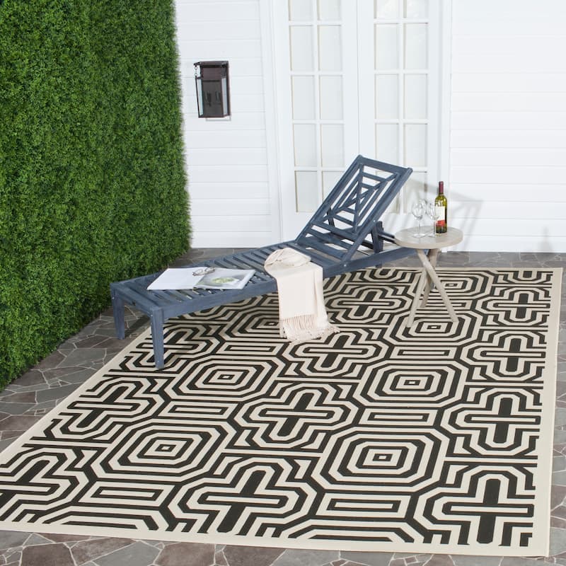 SAFAVIEH Courtyard Billye Indoor/ Outdoor Waterproof Patio Backyard Rug