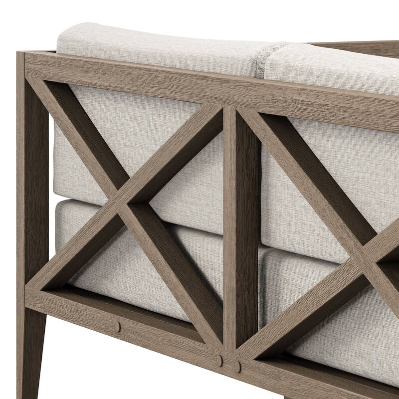 Northlake Outdoor Patio Teak Loveseat