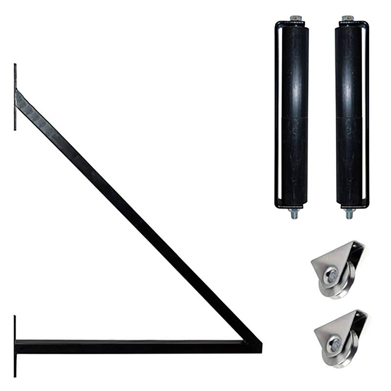 ALEKO London Style Slide Single Steel Driveway Gate 18 ft with Pedestrian Gate
