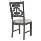 preview thumbnail 12 of 13, 5-Piece Round Dining Set with Hollow Chair Back