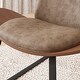 preview thumbnail 20 of 20, Corvus Mid-century Walnut Finish Accent Lounge Chair