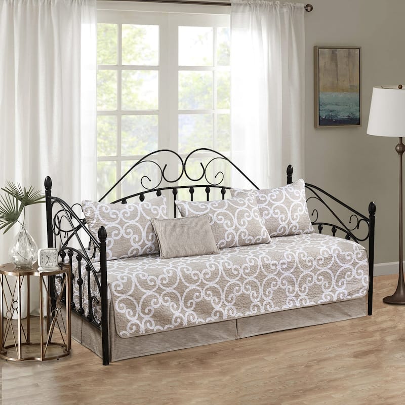 Serenta 6 Piece Cotton Blend Daybed Bedspread Coverlet Set - 75" x 39"