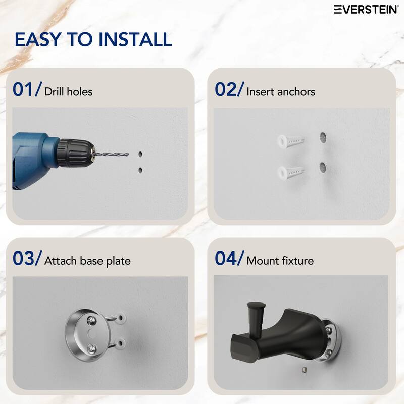 4-Piece Bathroom Hardware Set Bathroom Accessory Set